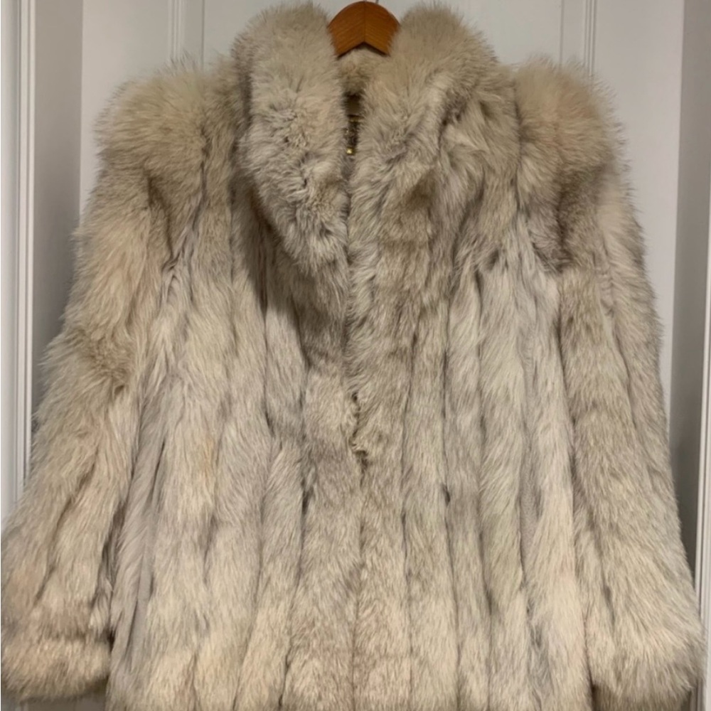Saga Furs Cream Fur Jacket